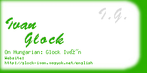 ivan glock business card